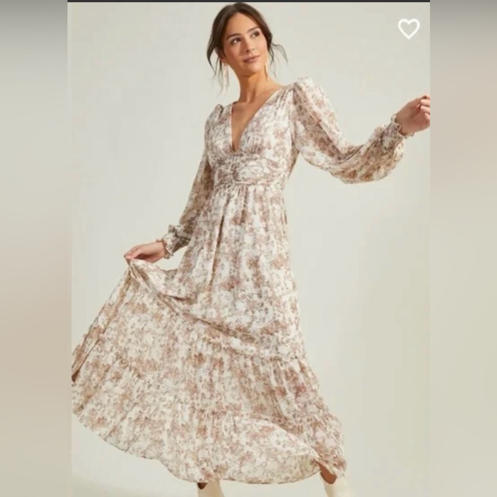 Altar’d State Nova Floral Maxi Dress